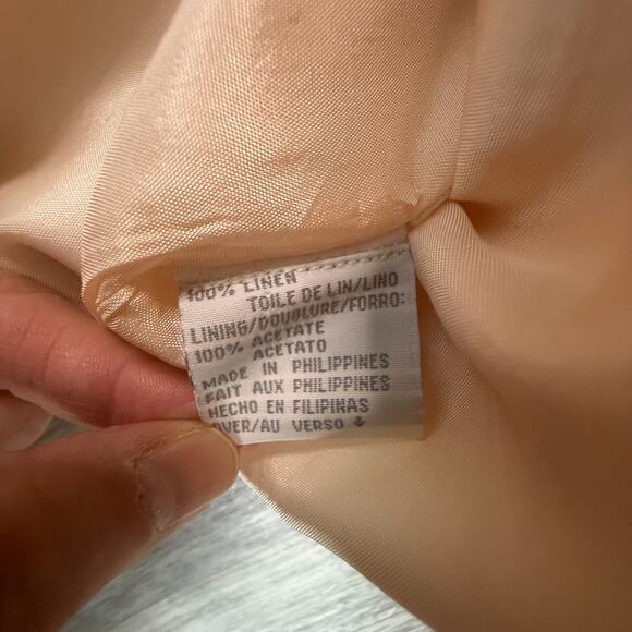 David Dart Sport 100% Linen Blazer Jacket Women’s L Lightweight - Picture 4 of 5